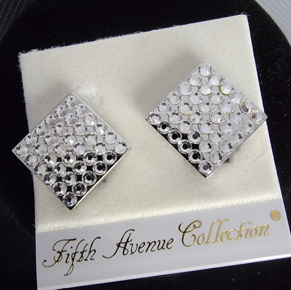 Fifth Avenue Clip-On Earrings - Picture 2 of 3